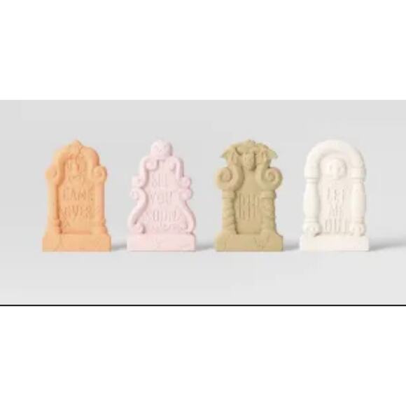 Hyde & EEK! 4pk. 17.6" Foam Tombstones Halloween Decor Indoor/Outdoor New - Picture 1 of 15